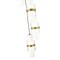 Z-Lite Cayden Chandelier, 5-Light, 12 In.W x 16.75 In.H, Modern Gold/Clear + Etched Opal 1946P-5R-MGLD - alternate 3
